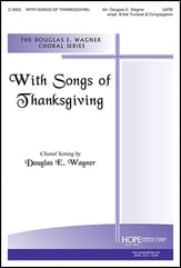 With Songs of Thanksgiving SATB choral sheet music cover